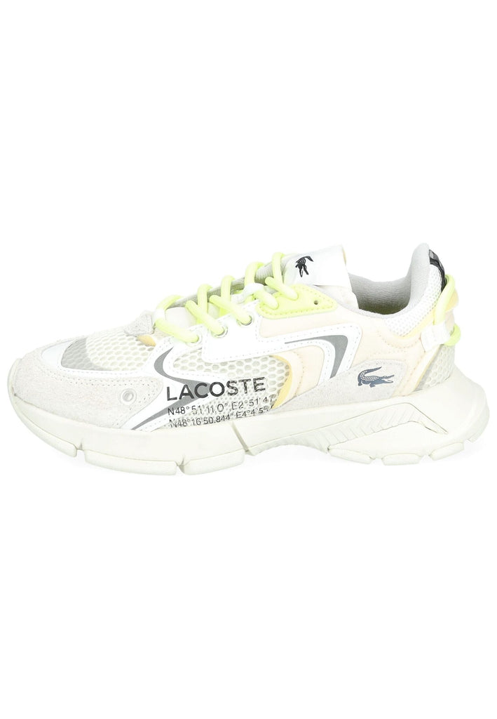 Lacoste Sneaker Veloursleder/Textil Weiß Kombi
