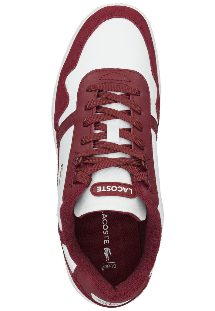Lacoste Sneaker Veloursleder/Textil Weiß/Rot