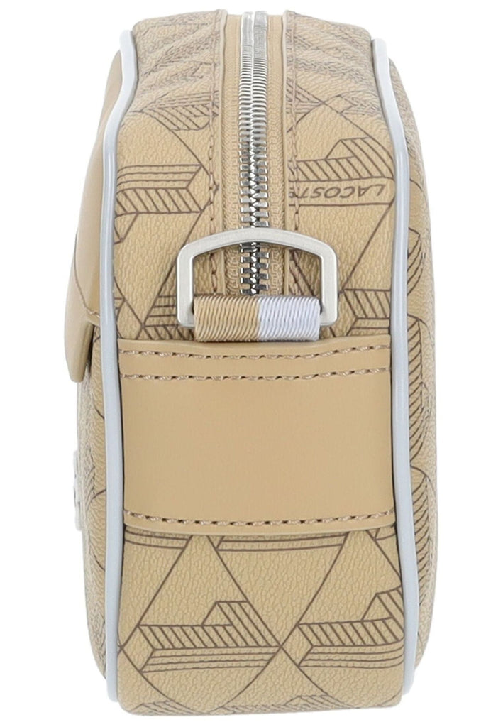 Lacoste Taschen Lederimitat Beige/Weiß