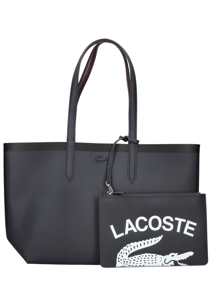 Lacoste Taschen Lederimitat Schwarz
