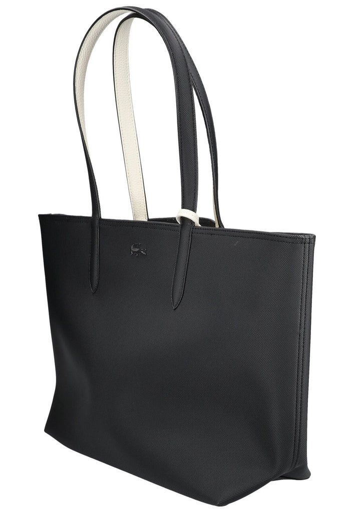 Lacoste Taschen Lederimitat Schwarz/Weiß