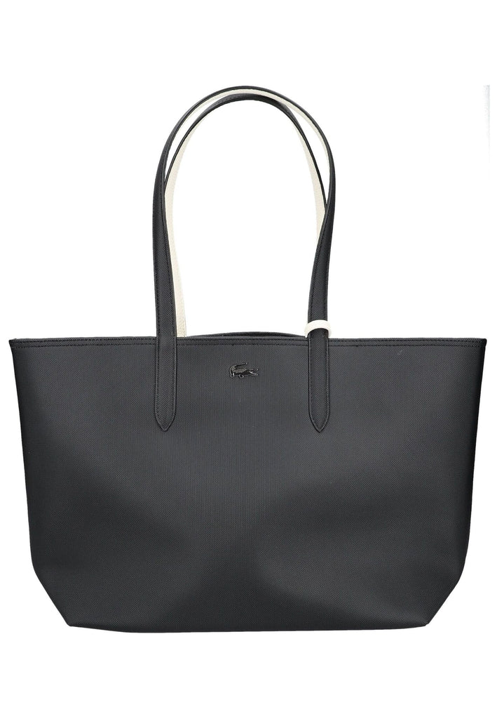 Lacoste Taschen Lederimitat Schwarz/Weiß