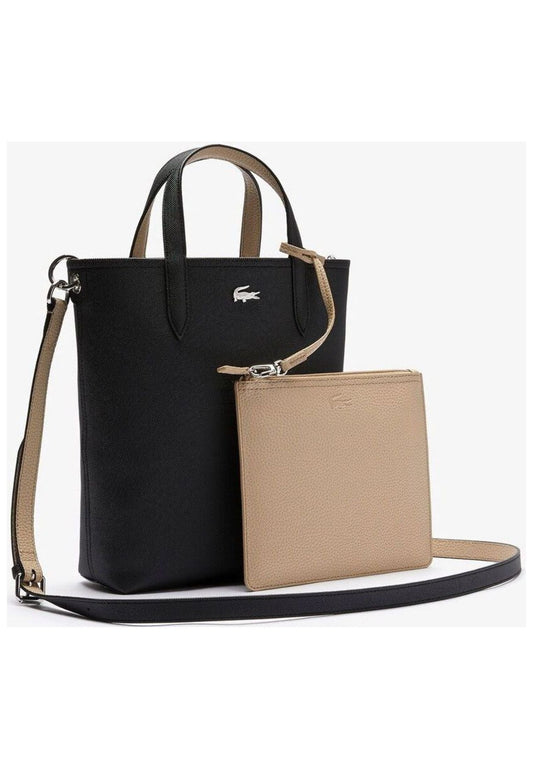 Lacoste Taschen Textil Schwarz/Beige