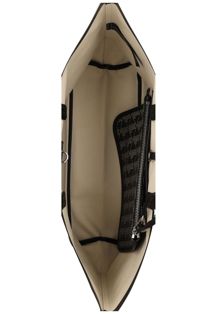 Lacoste Taschen Textil Schwarz/Beige