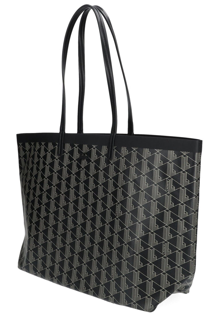 Lacoste Taschen Textil Schwarz/Beige