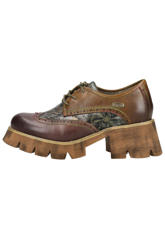 Laura Vita Halbschuhe Leder/Textil Schoko