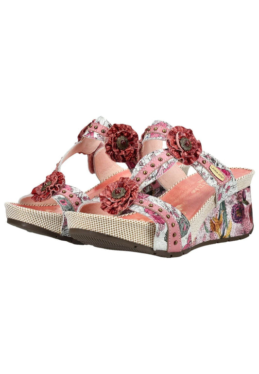 Laura Vita Pantoletten Leder Rose