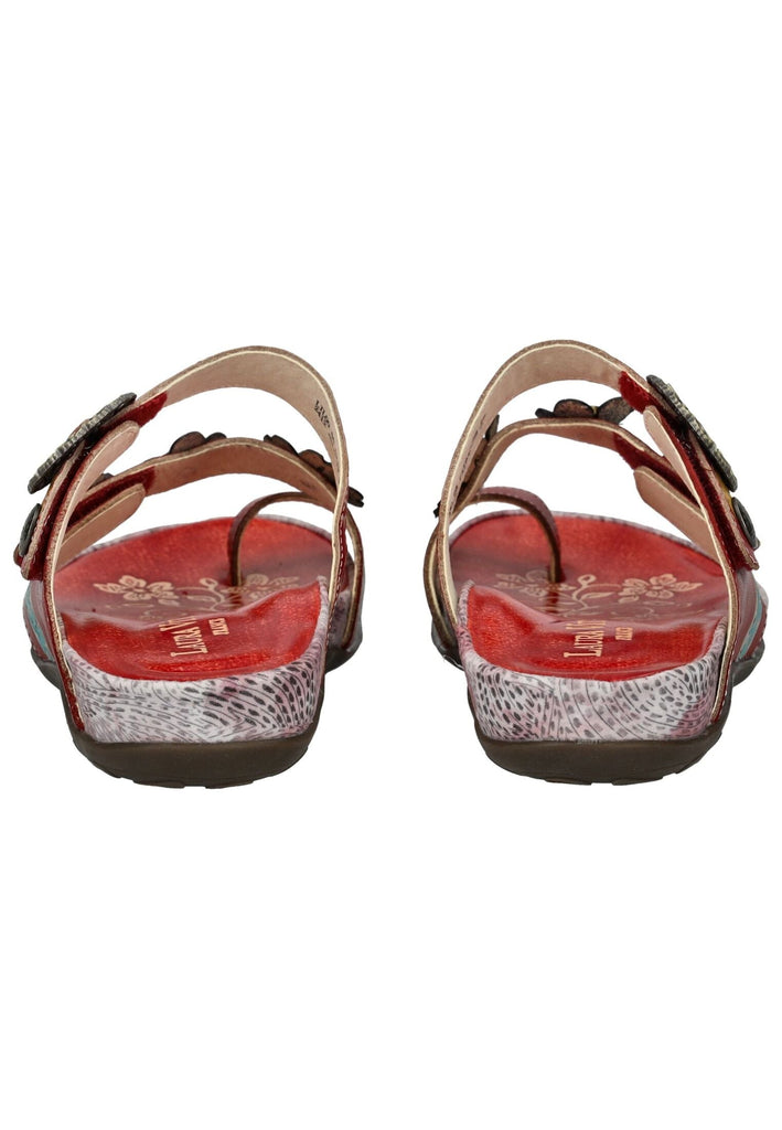 Laura Vita Pantoletten Leder Rot