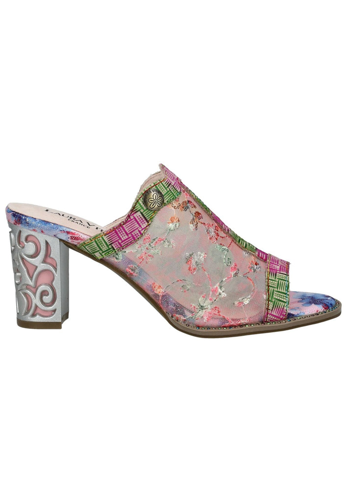 Laura Vita Pantoletten Leder/Textil Rosa