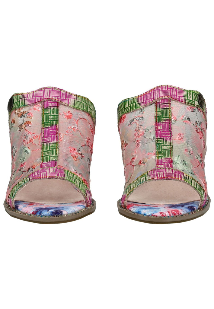 Laura Vita Pantoletten Leder/Textil Rosa