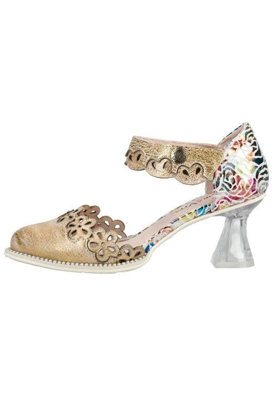 Laura Vita Pumps Leder Gold