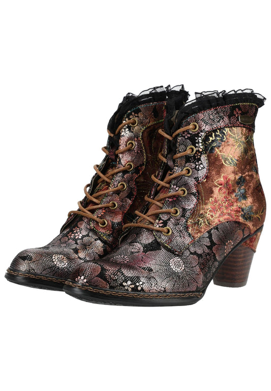 Laura Vita Pumps Leder/Textil Dunkelbraun