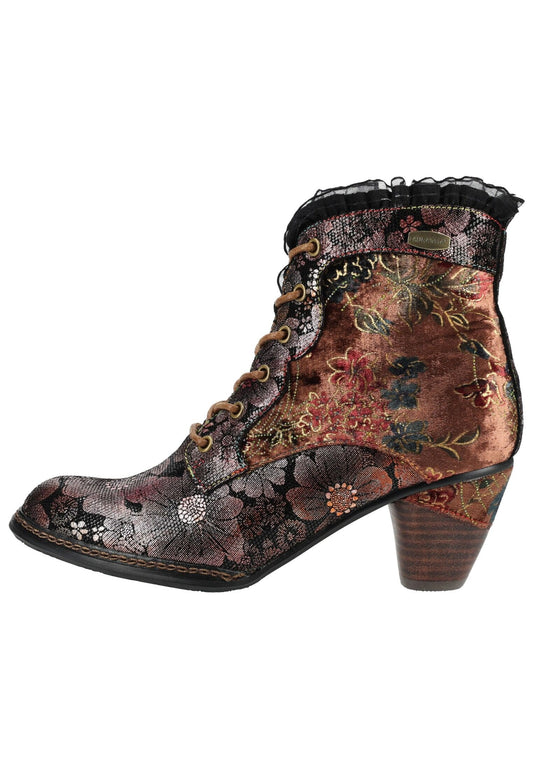 Laura Vita Pumps Leder/Textil Dunkelbraun