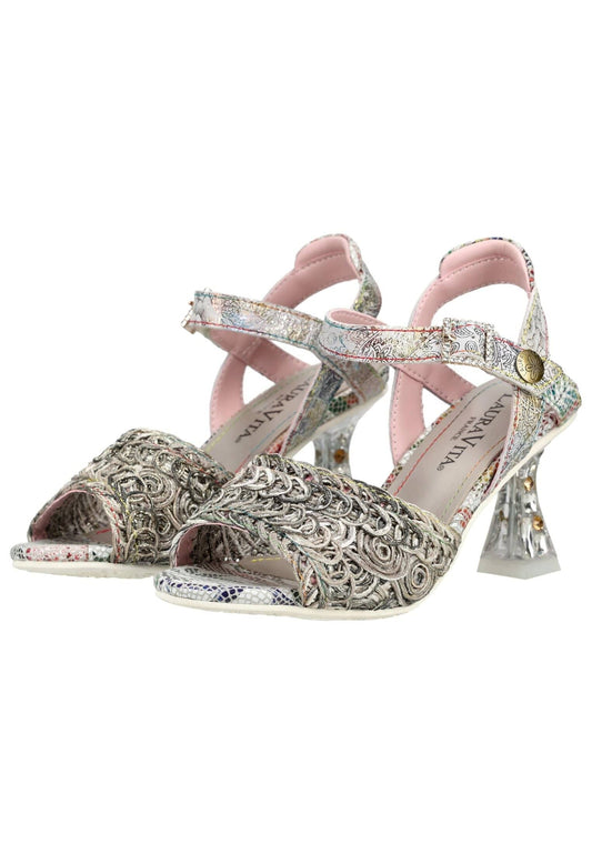 Laura Vita Pumps Leder/Textil Grau