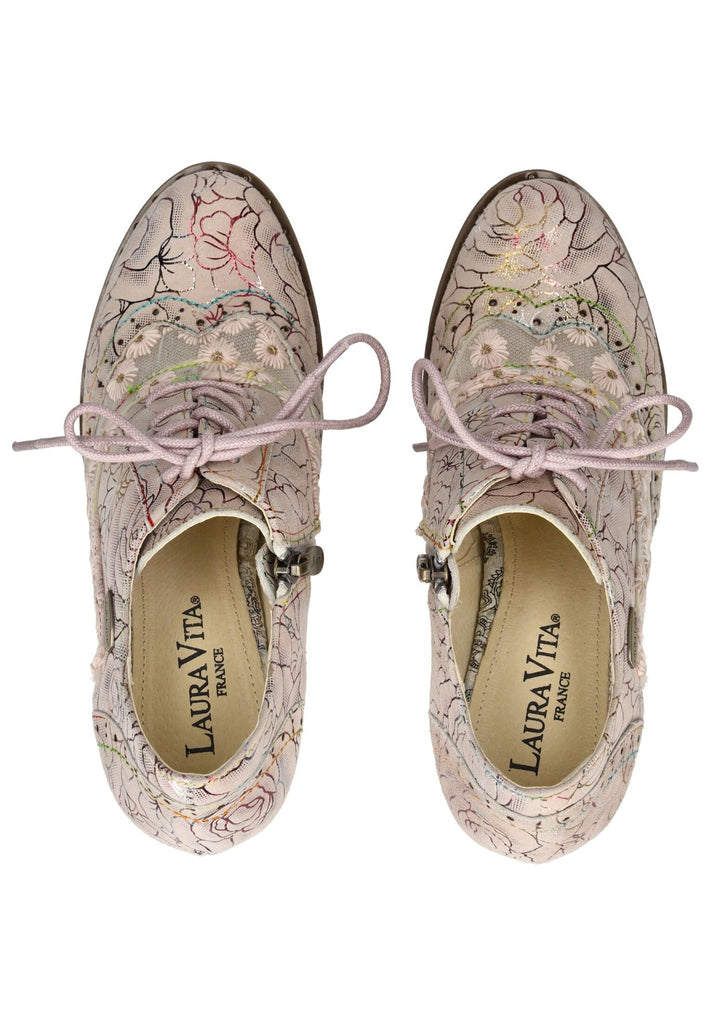 Laura Vita Pumps Leder/Textil Rose