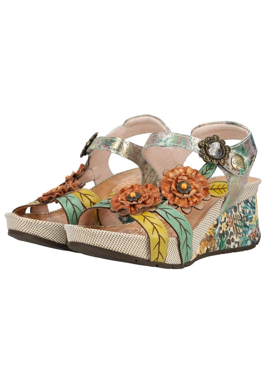Laura Vita Sandalen Leder Beige