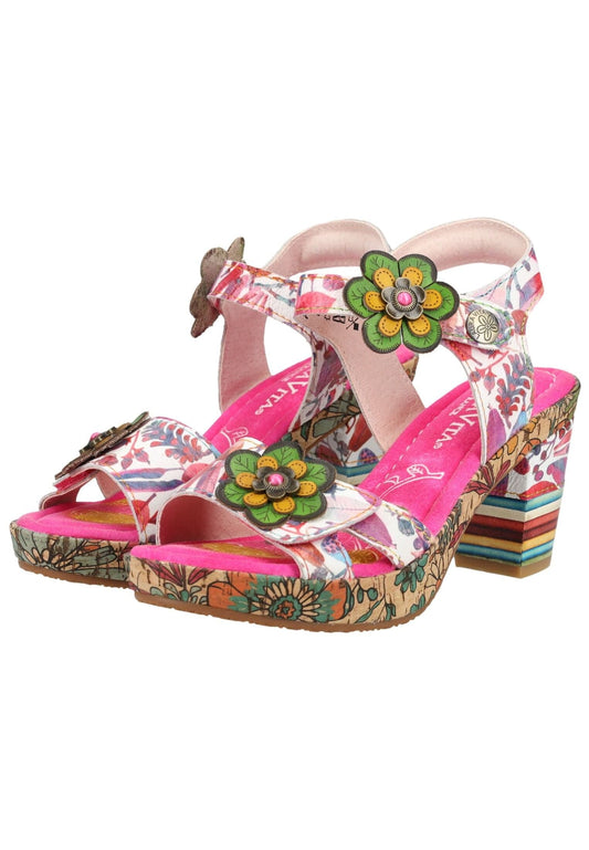 Laura Vita Sandalen Leder Fuchsia