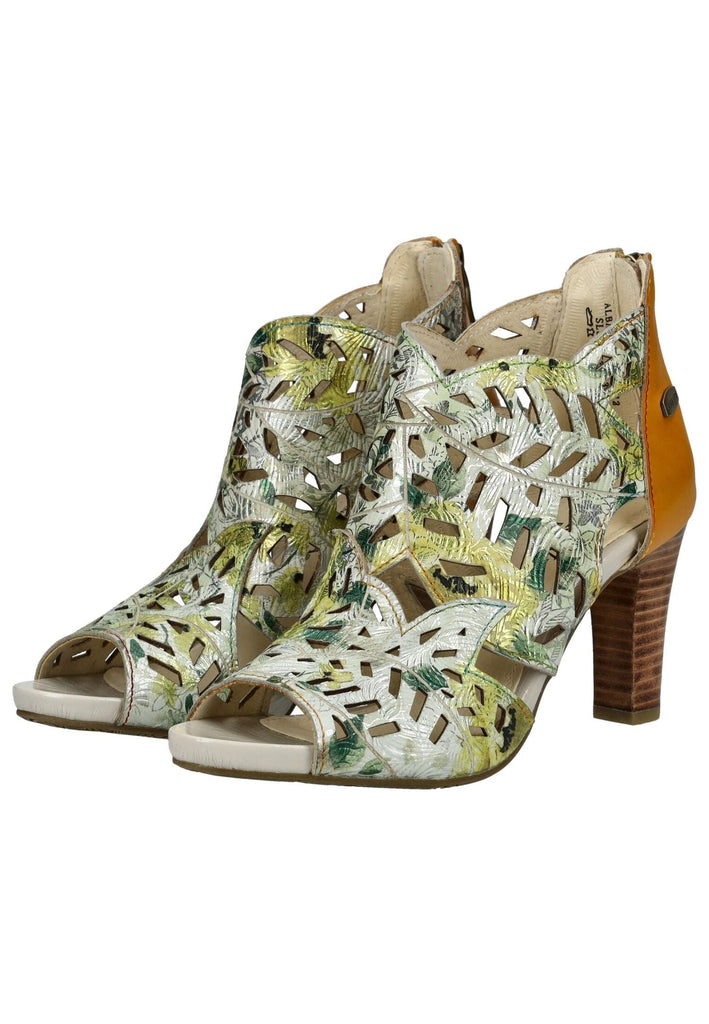 Laura Vita Sandalen Leder Gelb/Silber