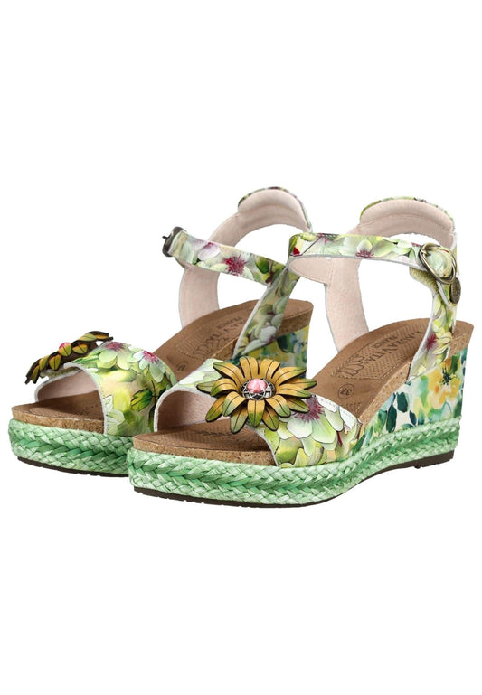 Laura Vita Sandalen Leder Grün