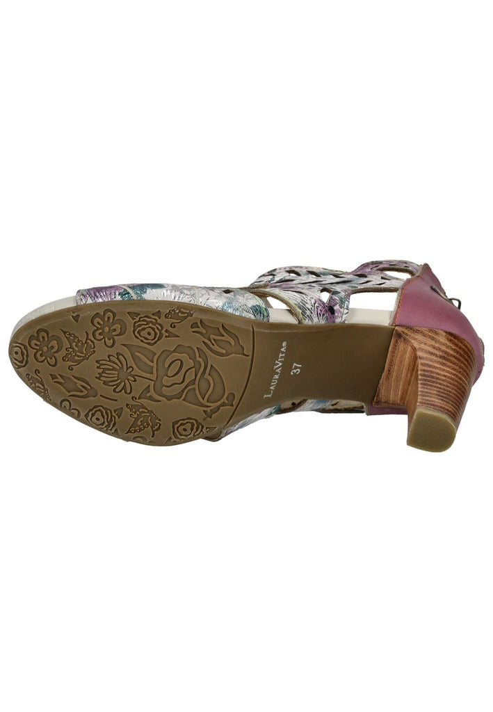 Laura Vita Sandalen Leder Rosa/Silber