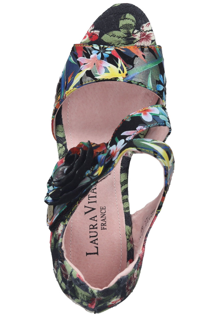 Laura Vita Sandalen Leder/Textil Mehrfarbig