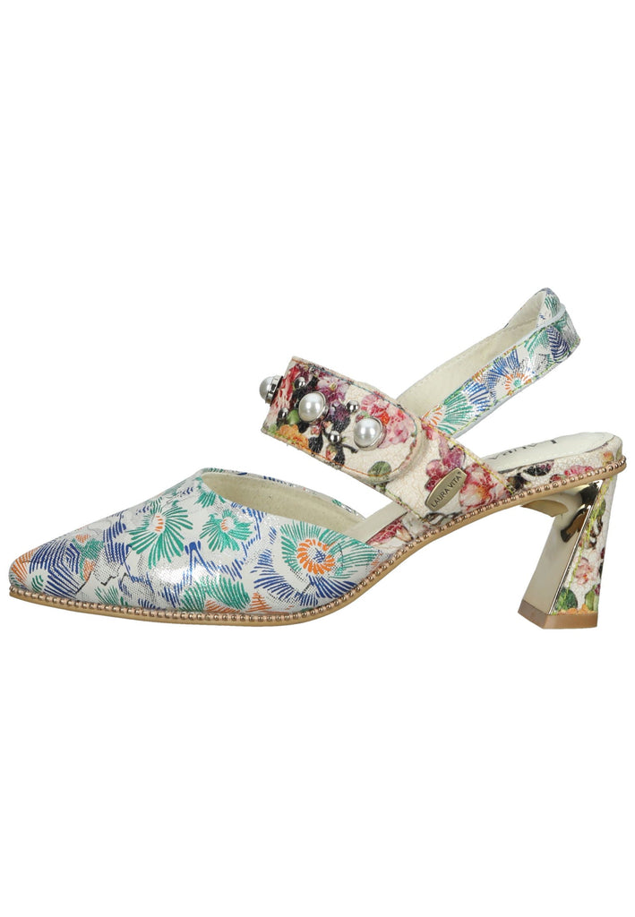 Laura Vita Sandalen Leder/Textil Mehrfarbig