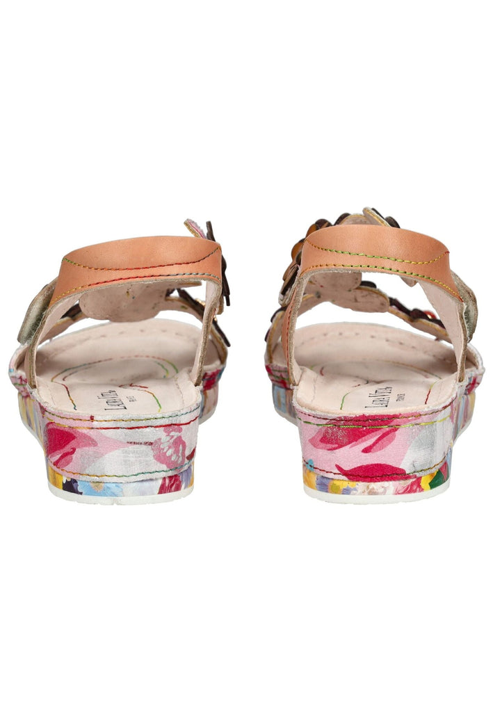 Laura Vita Sandalen Leder/Textil Rose