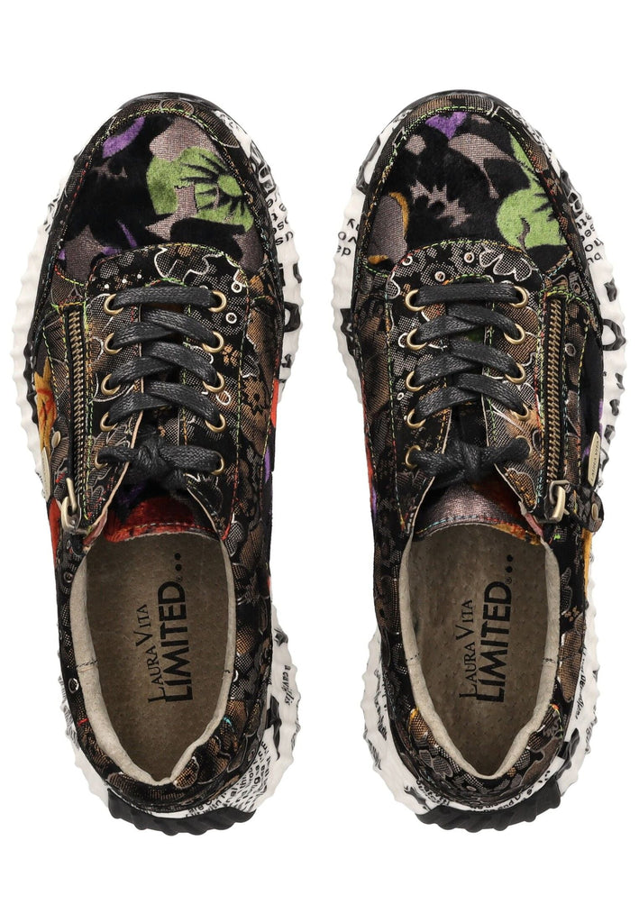 Laura Vita Sneaker Leder/Textil Braun/Schwarz