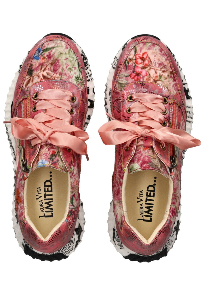 Laura Vita Sneaker Leder/Textil Erdbeere