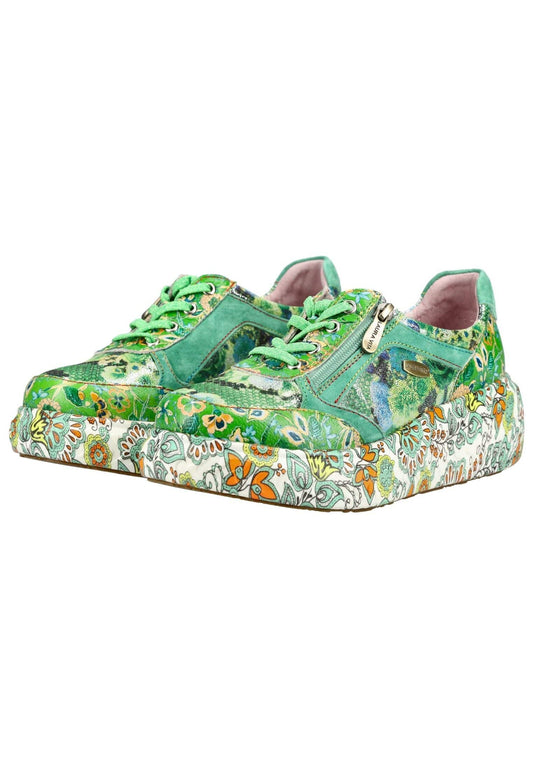 Laura Vita Sneaker Leder/Textil Grün