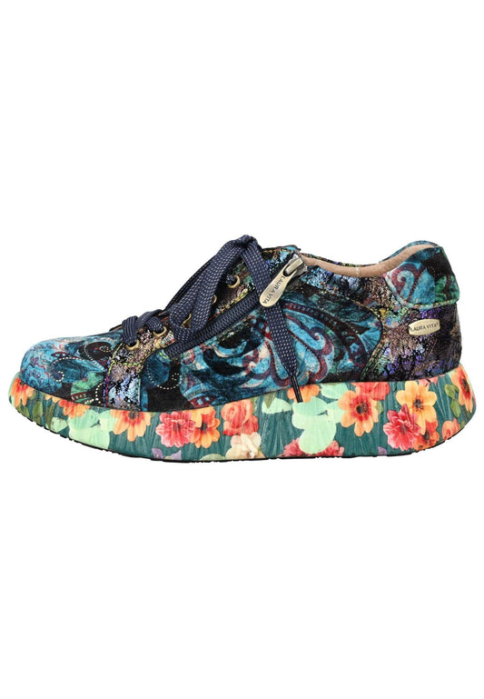 Laura Vita Sneaker Leder/Textil Indigo