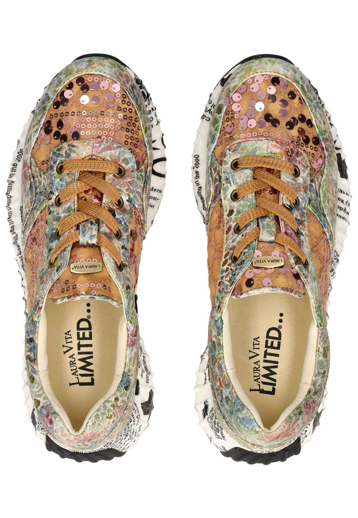 Laura Vita Sneaker Leder/Textil Mokka