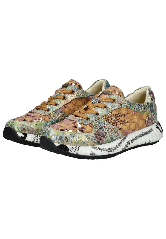 Laura Vita Sneaker Leder/Textil Mokka
