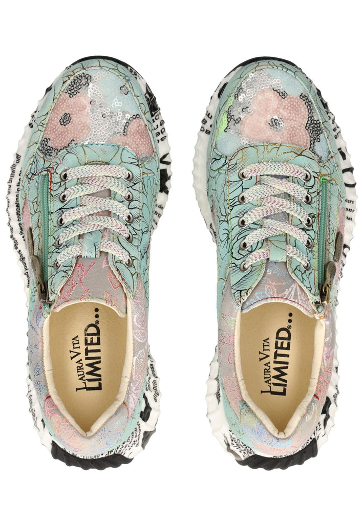 Laura Vita Sneaker Leder/Textil Pistachio