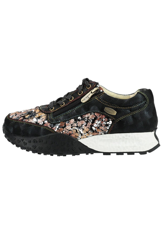 Laura Vita Sneaker Leder/Textil Schwarz Kombi