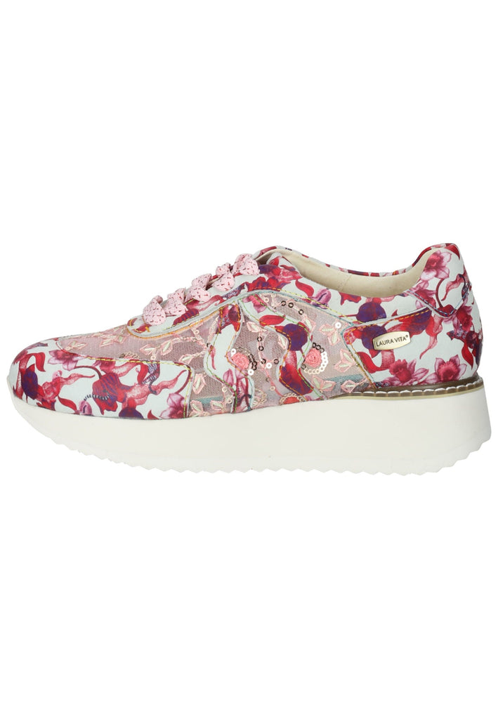 Laura Vita Sneaker Leder/Textil Weiß/Pink