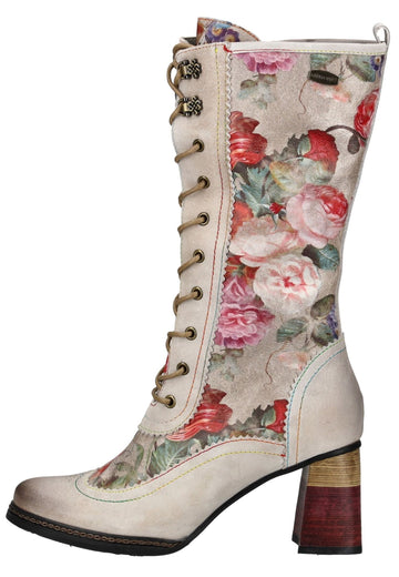 Stiefel Laura Vita Stiefel Leder/Textil Beige