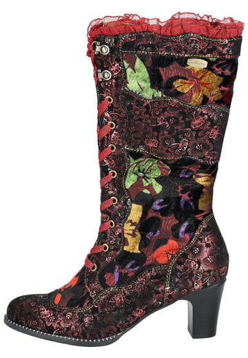 Stiefel Laura Vita Stiefel Leder/Textil Wine Warmfutter