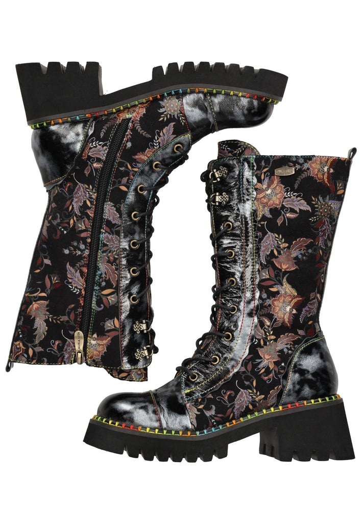 Laura Vita Stiefel Leder Schwarz