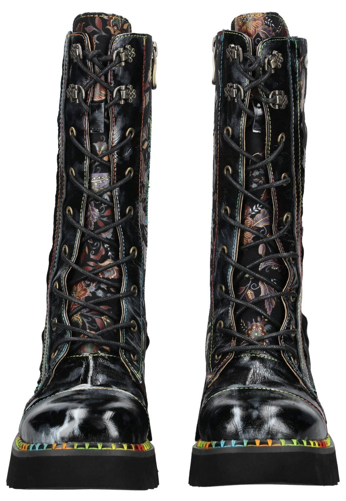 Laura Vita Stiefel Leder Schwarz