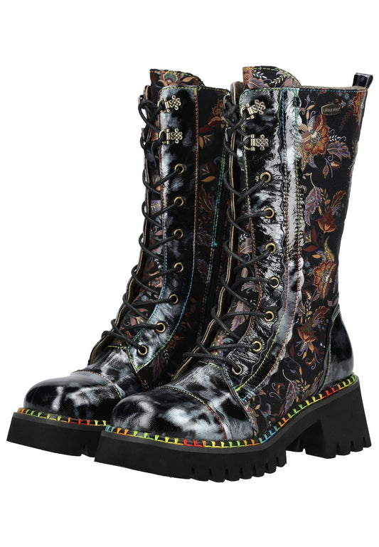 Laura Vita Stiefel Leder Schwarz