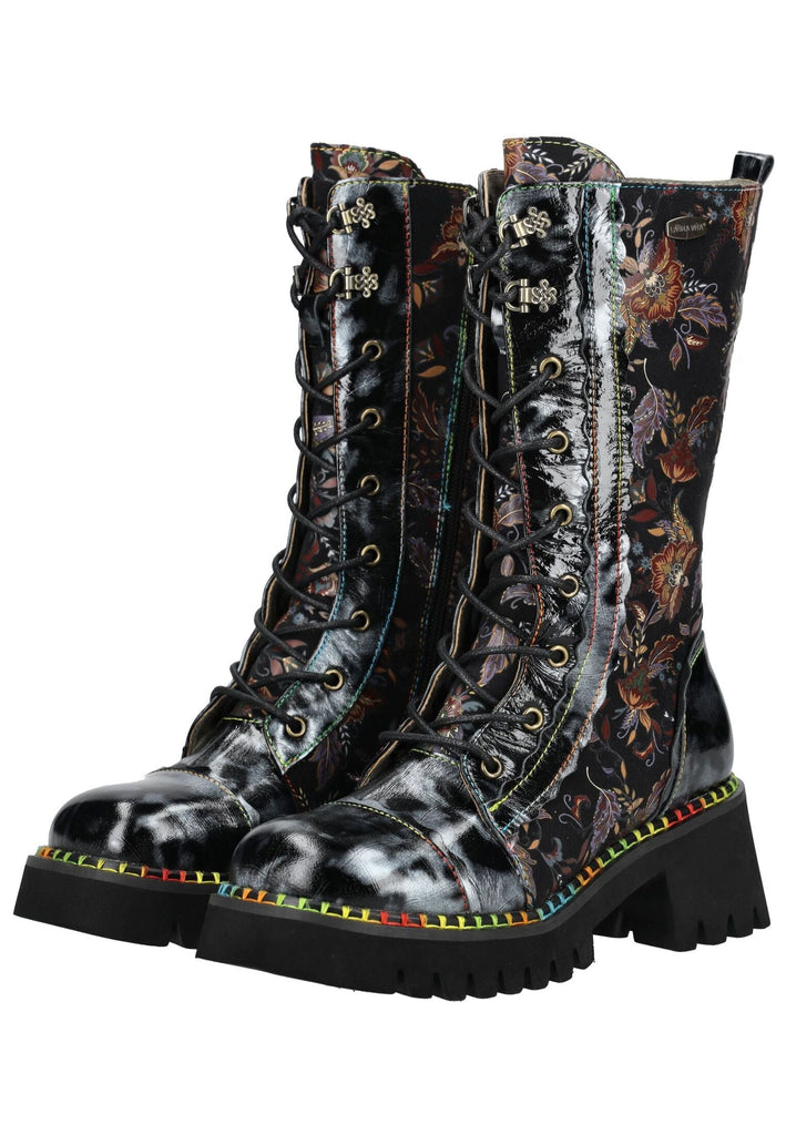 Laura Vita Stiefel Leder Schwarz
