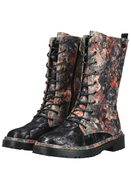 Laura Vita Stiefel Leder/Synthetik Schwarz Multi