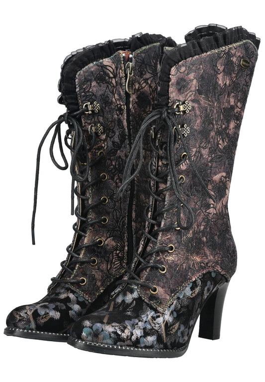 Laura Vita Stiefel Leder/Textil Antracite