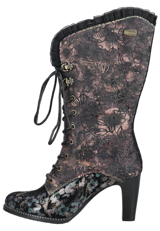 Laura Vita Stiefel Leder/Textil Antracite