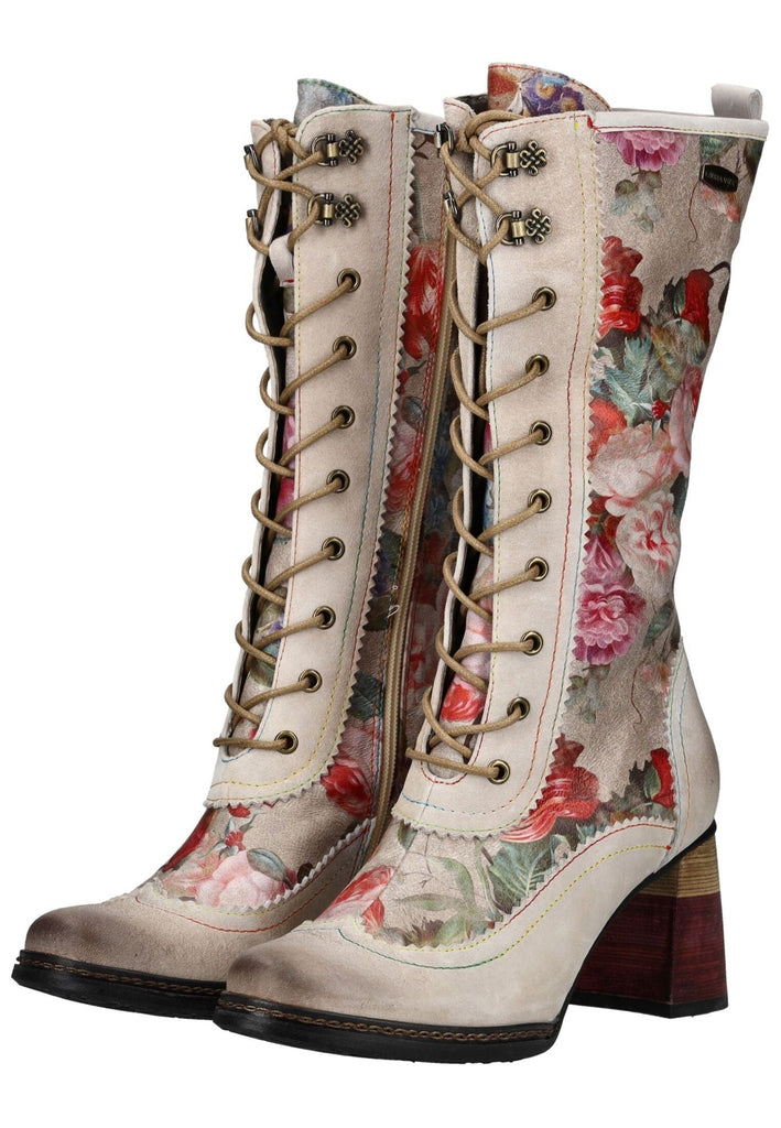 Laura Vita Stiefel Leder/Textil Beige
