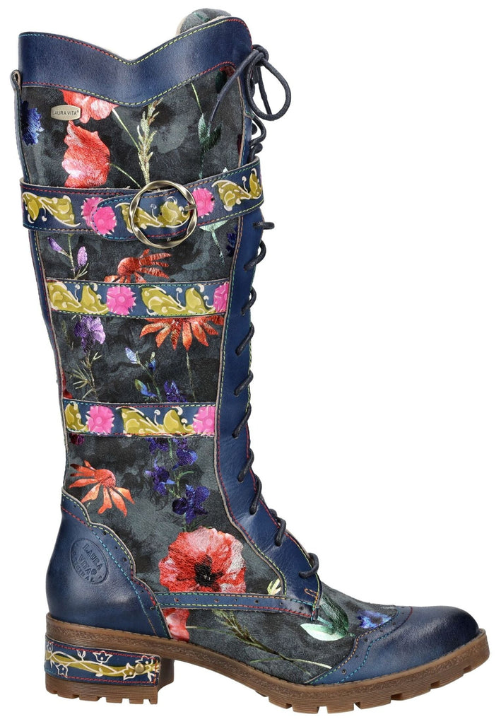 Laura Vita Stiefel Leder/Textil Blau