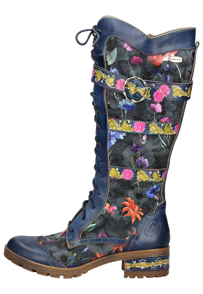 Laura Vita Stiefel Leder/Textil Blau