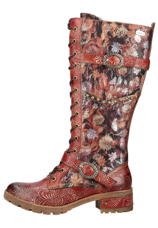 Laura Vita Stiefel Leder/Textil Mittelbraun