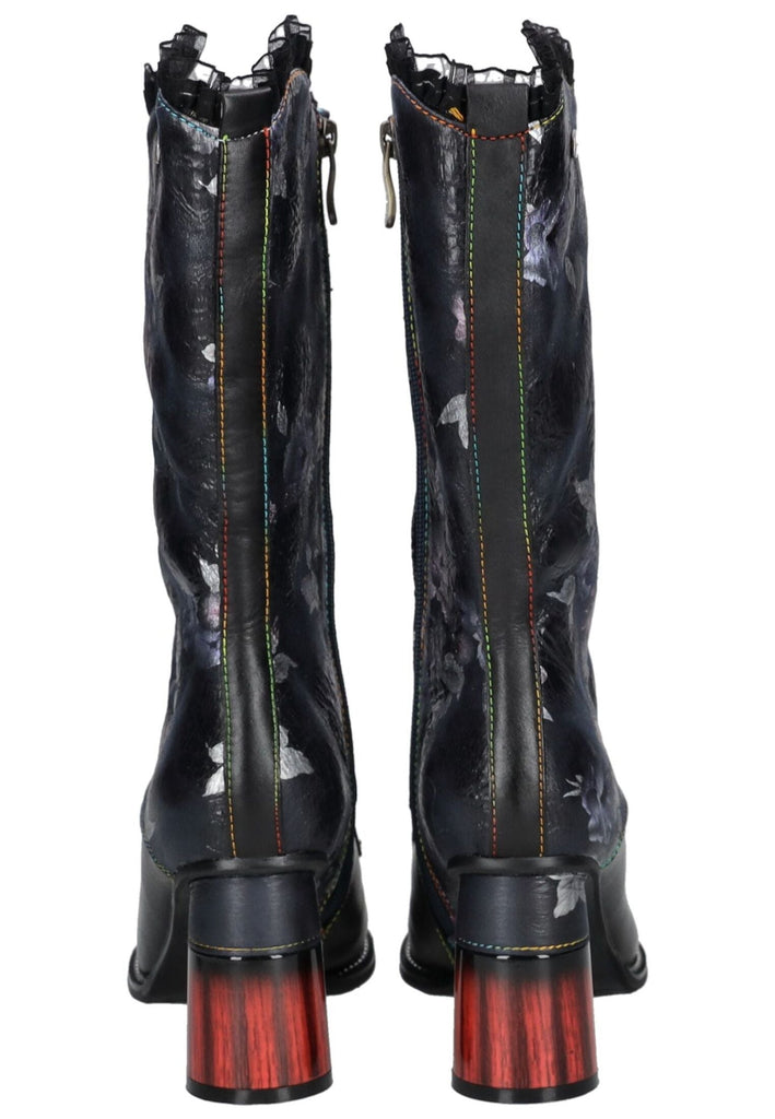 Laura Vita Stiefel Leder/Textil Schwarz